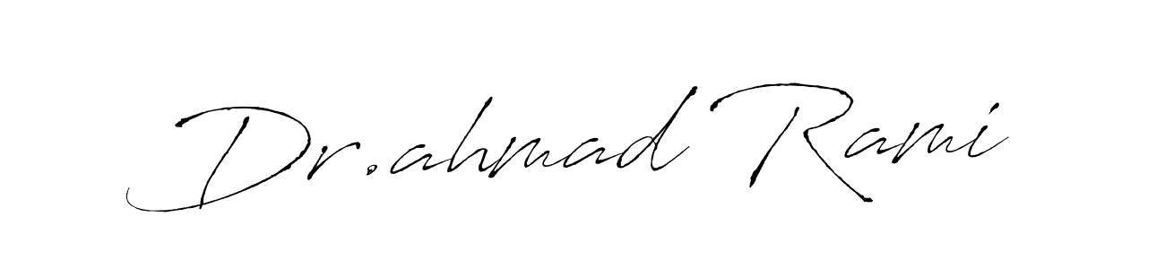 You can use this online signature creator to create a handwritten signature for the name Dr.ahmad Rami. This is the best online autograph maker. Dr.ahmad Rami signature style 6 images and pictures png