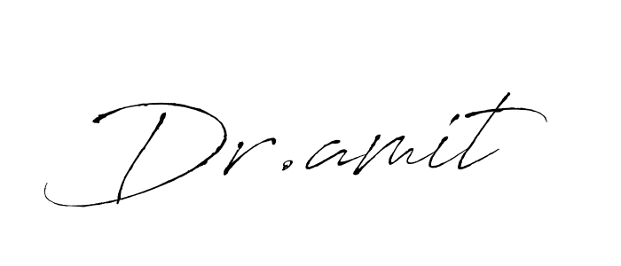 Make a beautiful signature design for name Dr.amit. With this signature (Antro_Vectra) style, you can create a handwritten signature for free. Dr.amit signature style 6 images and pictures png