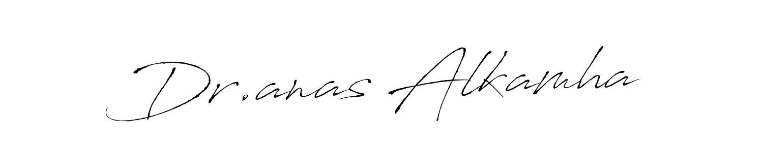 Make a beautiful signature design for name Dr.anas Alkamha. With this signature (Antro_Vectra) style, you can create a handwritten signature for free. Dr.anas Alkamha signature style 6 images and pictures png