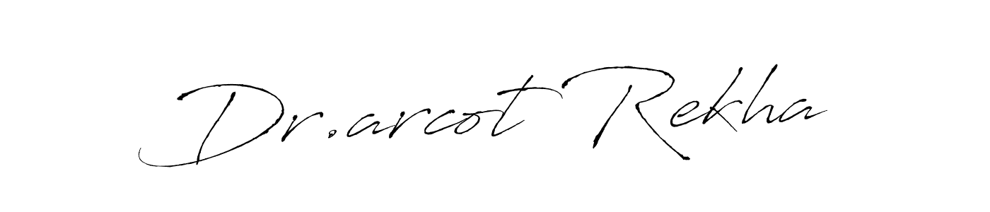 How to make Dr.arcot Rekha name signature. Use Antro_Vectra style for creating short signs online. This is the latest handwritten sign. Dr.arcot Rekha signature style 6 images and pictures png