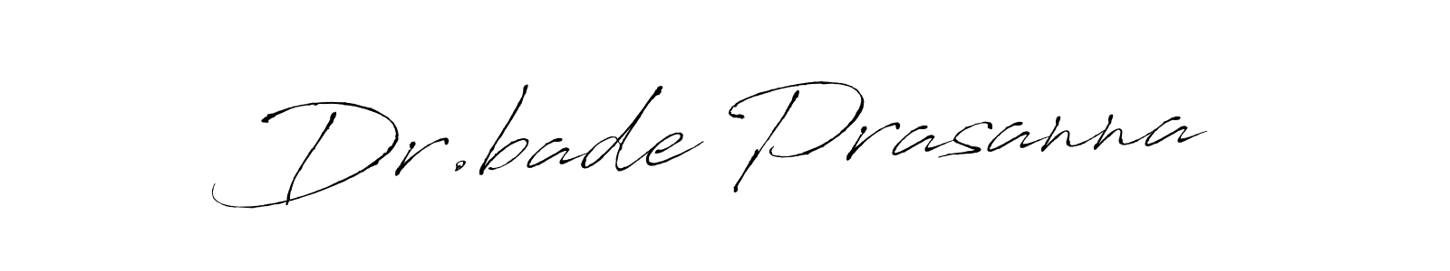 Similarly Antro_Vectra is the best handwritten signature design. Signature creator online .You can use it as an online autograph creator for name Dr.bade Prasanna. Dr.bade Prasanna signature style 6 images and pictures png