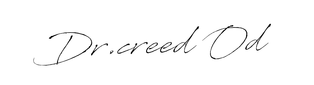 Use a signature maker to create a handwritten signature online. With this signature software, you can design (Antro_Vectra) your own signature for name Dr.creed Od. Dr.creed Od signature style 6 images and pictures png