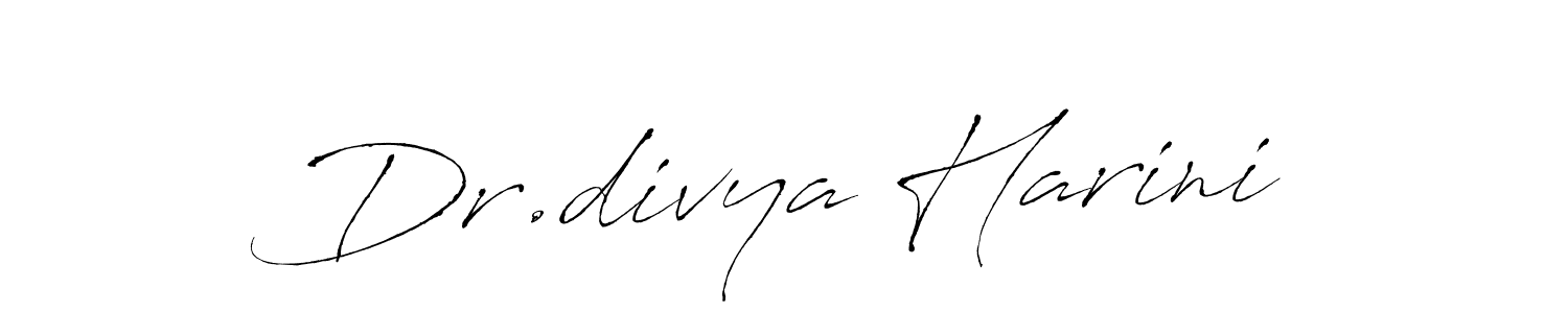 Make a beautiful signature design for name Dr.divya Harini. With this signature (Antro_Vectra) style, you can create a handwritten signature for free. Dr.divya Harini signature style 6 images and pictures png