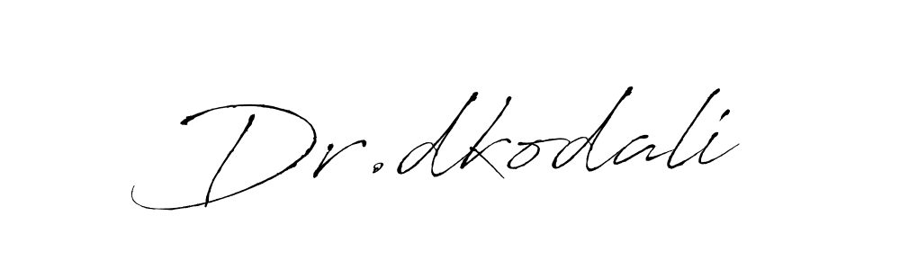 Design your own signature with our free online signature maker. With this signature software, you can create a handwritten (Antro_Vectra) signature for name Dr.dkodali. Dr.dkodali signature style 6 images and pictures png