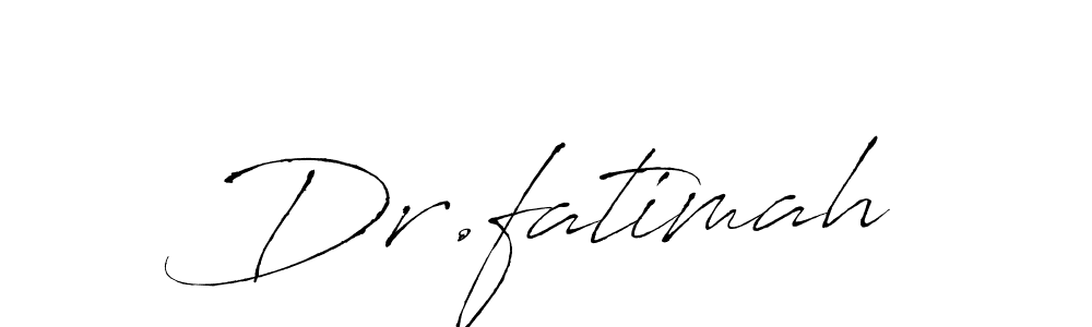 Use a signature maker to create a handwritten signature online. With this signature software, you can design (Antro_Vectra) your own signature for name Dr.fatimah. Dr.fatimah signature style 6 images and pictures png