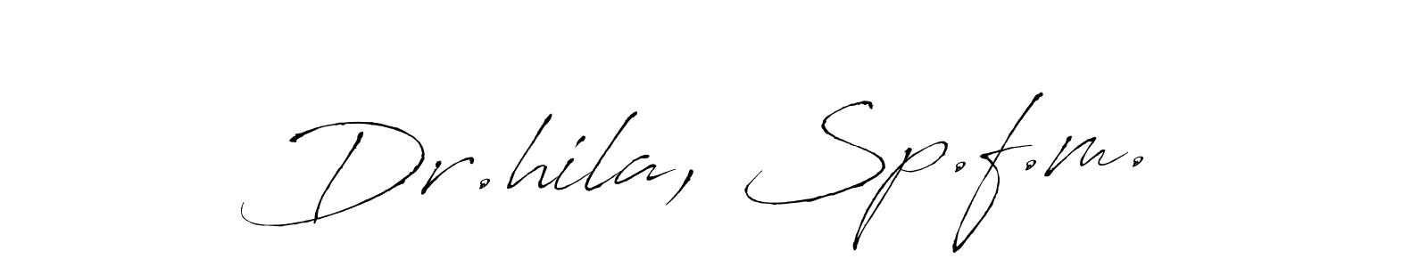 You can use this online signature creator to create a handwritten signature for the name Dr.hila, Sp.f.m.. This is the best online autograph maker. Dr.hila, Sp.f.m. signature style 6 images and pictures png