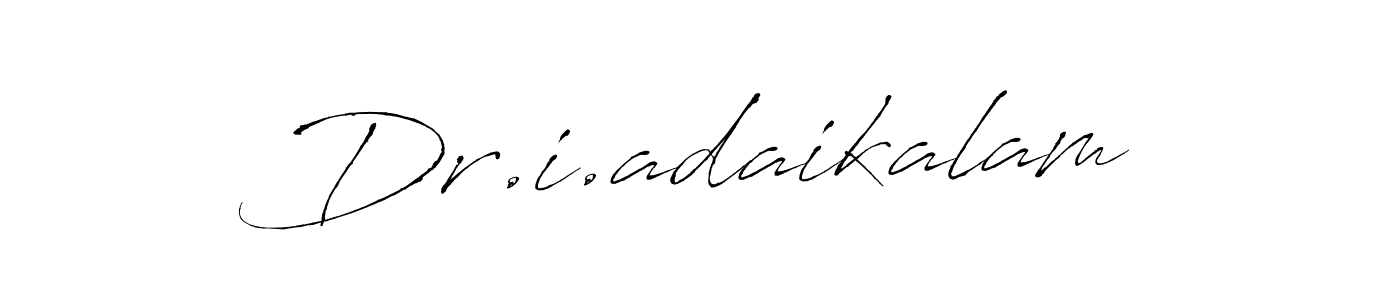 Antro_Vectra is a professional signature style that is perfect for those who want to add a touch of class to their signature. It is also a great choice for those who want to make their signature more unique. Get Dr.i.adaikalam name to fancy signature for free. Dr.i.adaikalam signature style 6 images and pictures png