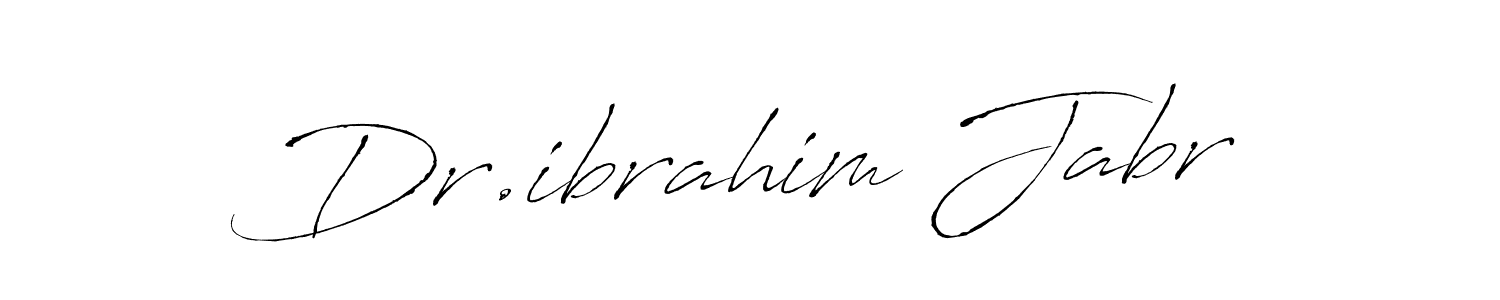 Make a beautiful signature design for name Dr.ibrahim Jabr. With this signature (Antro_Vectra) style, you can create a handwritten signature for free. Dr.ibrahim Jabr signature style 6 images and pictures png