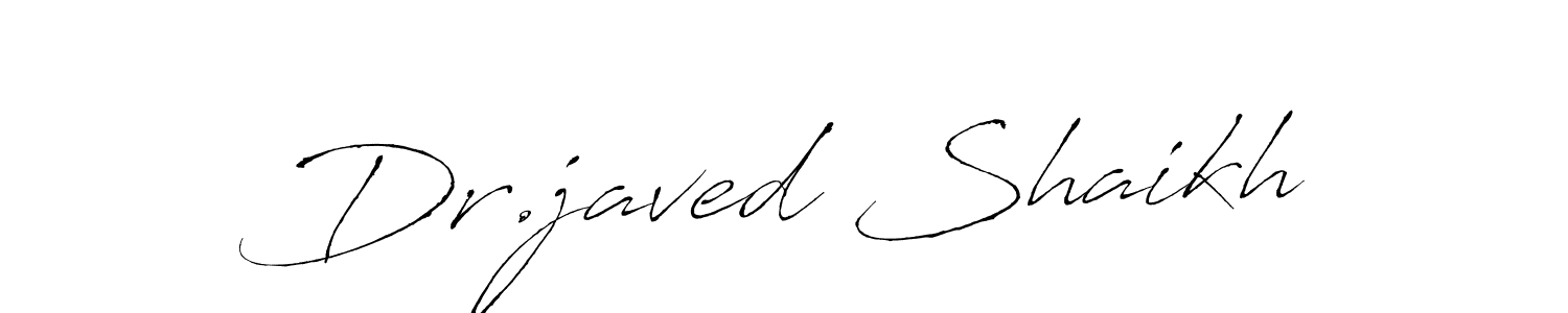 Create a beautiful signature design for name Dr.javed Shaikh. With this signature (Antro_Vectra) fonts, you can make a handwritten signature for free. Dr.javed Shaikh signature style 6 images and pictures png
