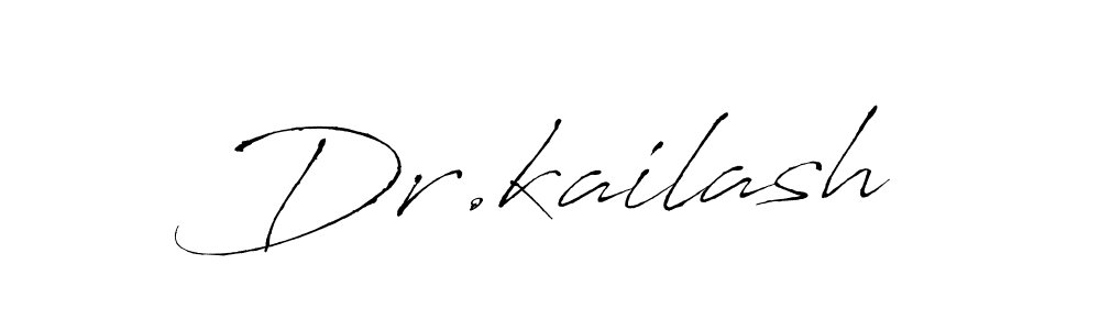 Make a beautiful signature design for name Dr.kailash. With this signature (Antro_Vectra) style, you can create a handwritten signature for free. Dr.kailash signature style 6 images and pictures png