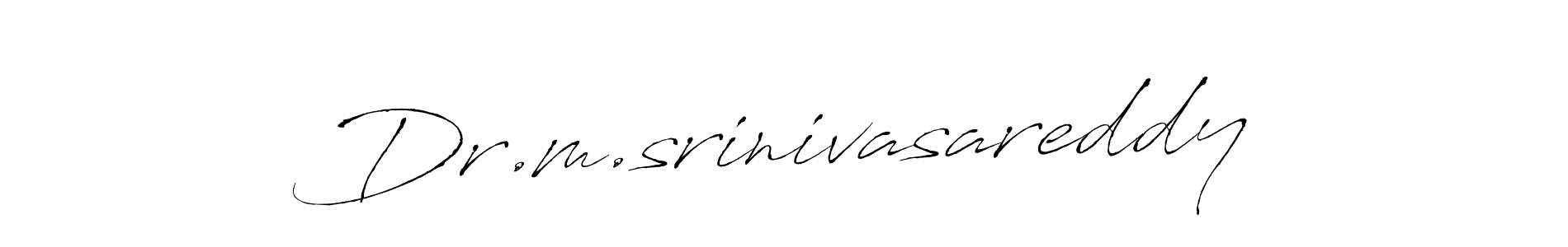 Create a beautiful signature design for name Dr.m.srinivasareddy. With this signature (Antro_Vectra) fonts, you can make a handwritten signature for free. Dr.m.srinivasareddy signature style 6 images and pictures png