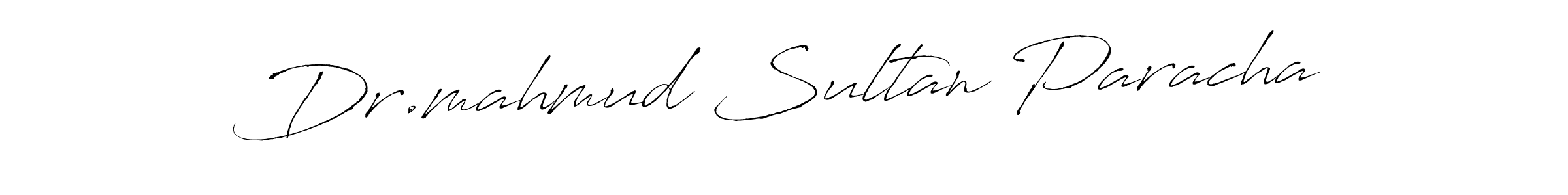 Make a beautiful signature design for name Dr.mahmud Sultan Paracha. With this signature (Antro_Vectra) style, you can create a handwritten signature for free. Dr.mahmud Sultan Paracha signature style 6 images and pictures png