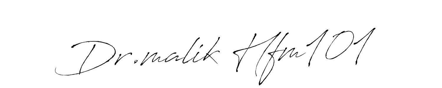 Also we have Dr.malik Hfm101 name is the best signature style. Create professional handwritten signature collection using Antro_Vectra autograph style. Dr.malik Hfm101 signature style 6 images and pictures png