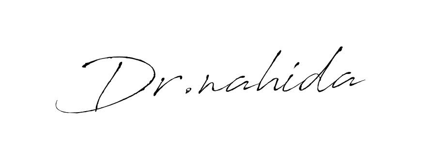 How to make Dr.nahida signature? Antro_Vectra is a professional autograph style. Create handwritten signature for Dr.nahida name. Dr.nahida signature style 6 images and pictures png