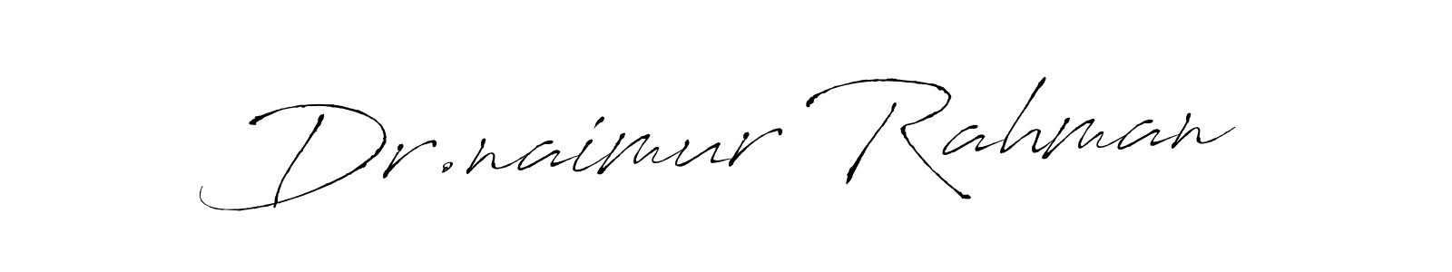Antro_Vectra is a professional signature style that is perfect for those who want to add a touch of class to their signature. It is also a great choice for those who want to make their signature more unique. Get Dr.naimur Rahman name to fancy signature for free. Dr.naimur Rahman signature style 6 images and pictures png