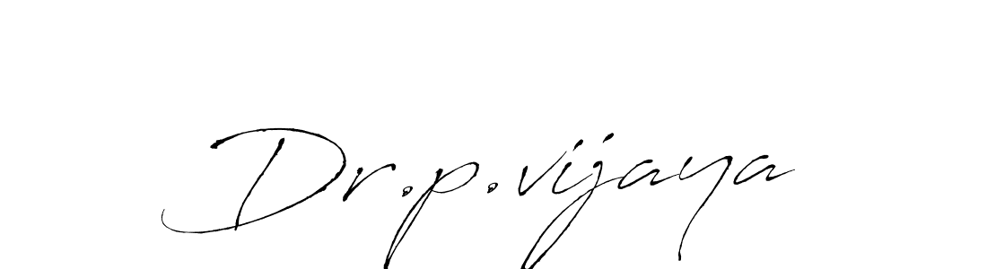 Dr.p.vijaya stylish signature style. Best Handwritten Sign (Antro_Vectra) for my name. Handwritten Signature Collection Ideas for my name Dr.p.vijaya. Dr.p.vijaya signature style 6 images and pictures png