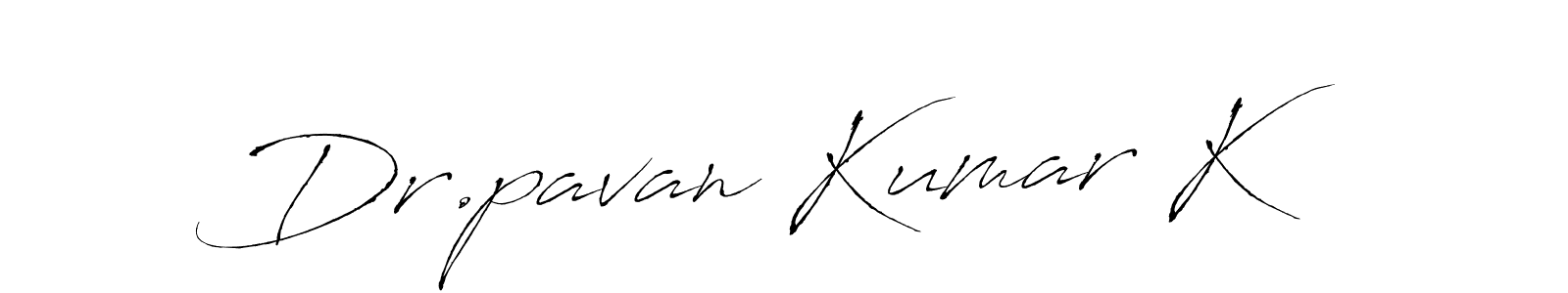 Make a beautiful signature design for name Dr.pavan Kumar K. With this signature (Antro_Vectra) style, you can create a handwritten signature for free. Dr.pavan Kumar K signature style 6 images and pictures png