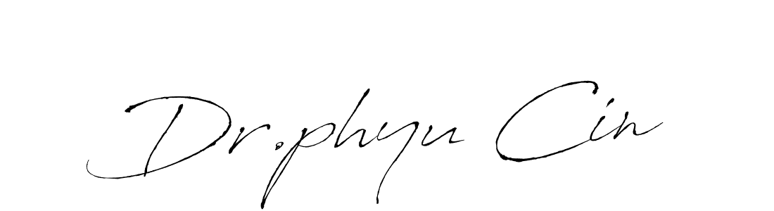 Once you've used our free online signature maker to create your best signature Antro_Vectra style, it's time to enjoy all of the benefits that Dr.phyu Cin name signing documents. Dr.phyu Cin signature style 6 images and pictures png