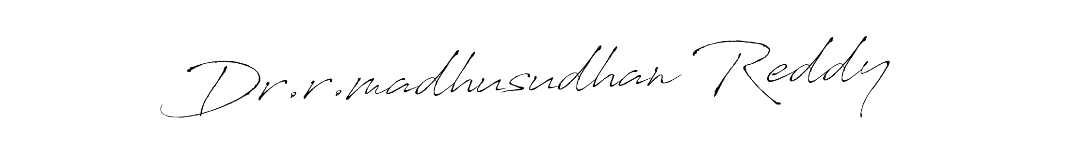 Also we have Dr.r.madhusudhan Reddy name is the best signature style. Create professional handwritten signature collection using Antro_Vectra autograph style. Dr.r.madhusudhan Reddy signature style 6 images and pictures png