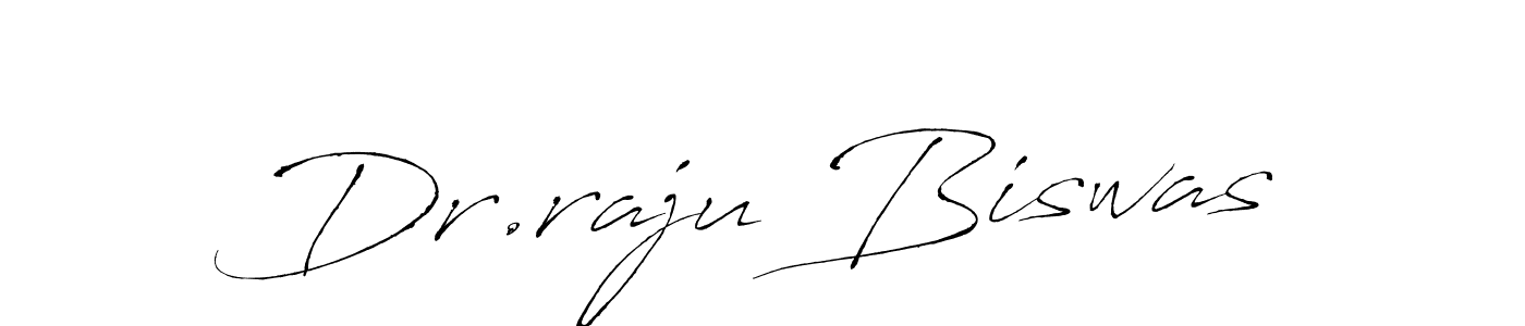 How to make Dr.raju Biswas name signature. Use Antro_Vectra style for creating short signs online. This is the latest handwritten sign. Dr.raju Biswas signature style 6 images and pictures png