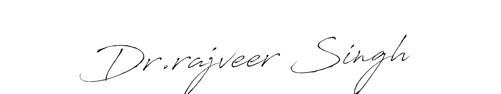 How to make Dr.rajveer Singh name signature. Use Antro_Vectra style for creating short signs online. This is the latest handwritten sign. Dr.rajveer Singh signature style 6 images and pictures png