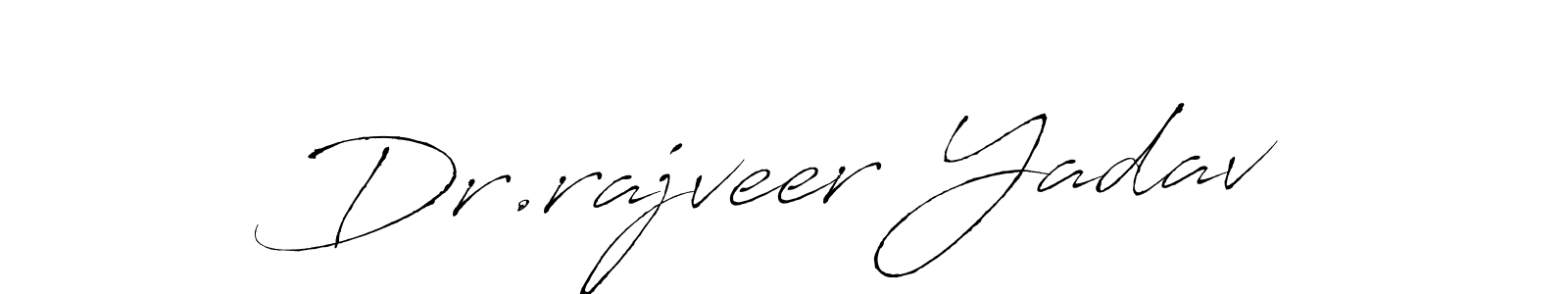 Make a beautiful signature design for name Dr.rajveer Yadav. With this signature (Antro_Vectra) style, you can create a handwritten signature for free. Dr.rajveer Yadav signature style 6 images and pictures png