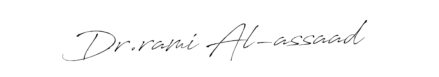 This is the best signature style for the Dr.rami Al-assaad name. Also you like these signature font (Antro_Vectra). Mix name signature. Dr.rami Al-assaad signature style 6 images and pictures png