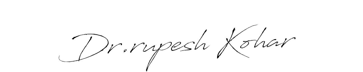Also we have Dr.rupesh Kohar name is the best signature style. Create professional handwritten signature collection using Antro_Vectra autograph style. Dr.rupesh Kohar signature style 6 images and pictures png