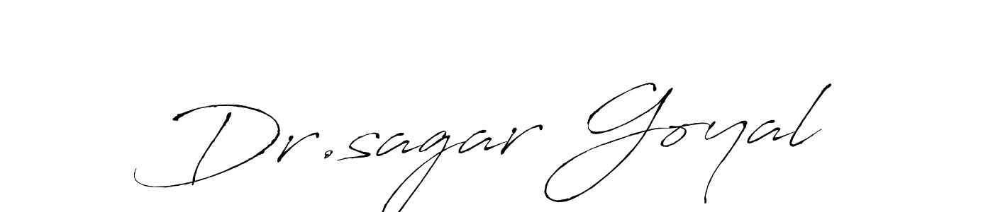 Make a short Dr.sagar Goyal signature style. Manage your documents anywhere anytime using Antro_Vectra. Create and add eSignatures, submit forms, share and send files easily. Dr.sagar Goyal signature style 6 images and pictures png