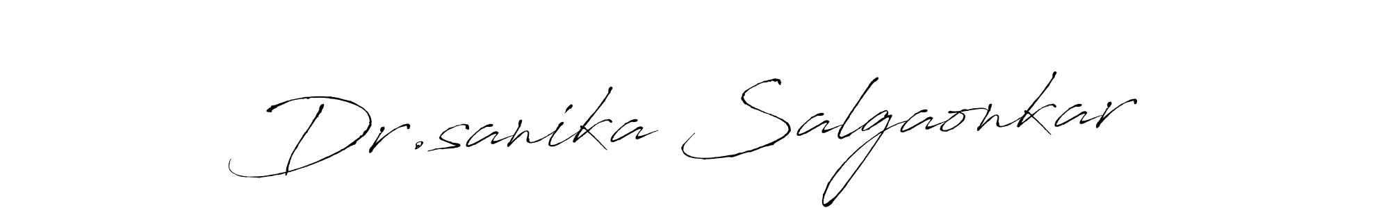 This is the best signature style for the Dr.sanika Salgaonkar name. Also you like these signature font (Antro_Vectra). Mix name signature. Dr.sanika Salgaonkar signature style 6 images and pictures png