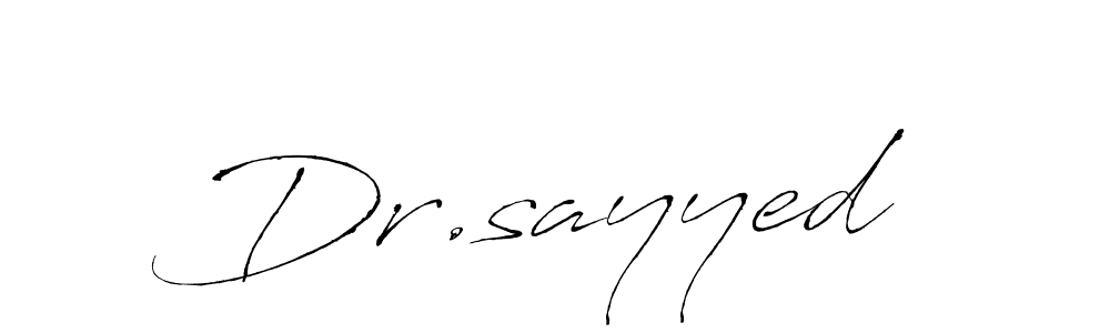 Also You can easily find your signature by using the search form. We will create Dr.sayyed  name handwritten signature images for you free of cost using Antro_Vectra sign style. Dr.sayyed  signature style 6 images and pictures png