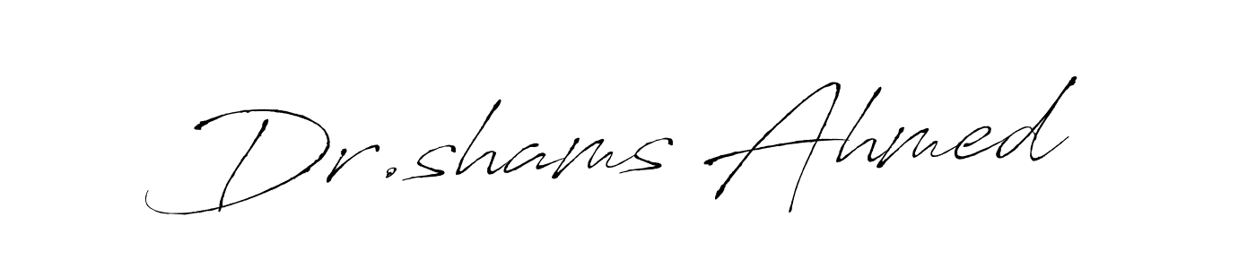 How to make Dr.shams Ahmed signature? Antro_Vectra is a professional autograph style. Create handwritten signature for Dr.shams Ahmed name. Dr.shams Ahmed signature style 6 images and pictures png