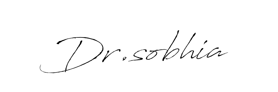 Use a signature maker to create a handwritten signature online. With this signature software, you can design (Antro_Vectra) your own signature for name Dr.sobhia. Dr.sobhia signature style 6 images and pictures png