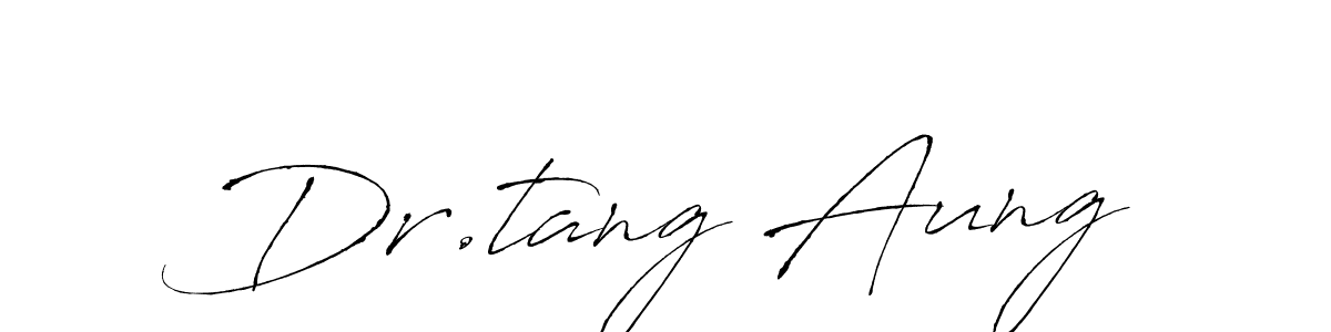 How to make Dr.tang Aung signature? Antro_Vectra is a professional autograph style. Create handwritten signature for Dr.tang Aung name. Dr.tang Aung signature style 6 images and pictures png