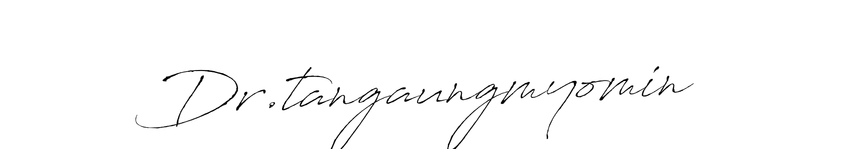 Also You can easily find your signature by using the search form. We will create Dr.tangaungmyomin name handwritten signature images for you free of cost using Antro_Vectra sign style. Dr.tangaungmyomin signature style 6 images and pictures png