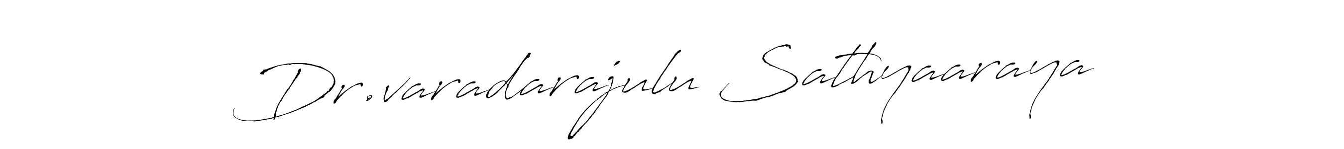 Create a beautiful signature design for name Dr.varadarajulu Sathyaaraya. With this signature (Antro_Vectra) fonts, you can make a handwritten signature for free. Dr.varadarajulu Sathyaaraya signature style 6 images and pictures png