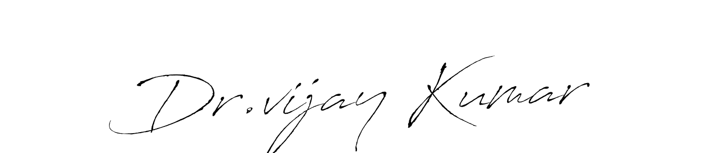 Create a beautiful signature design for name Dr.vijay Kumar. With this signature (Antro_Vectra) fonts, you can make a handwritten signature for free. Dr.vijay Kumar signature style 6 images and pictures png