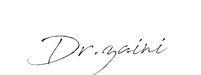 Use a signature maker to create a handwritten signature online. With this signature software, you can design (Antro_Vectra) your own signature for name Dr.zaini. Dr.zaini signature style 6 images and pictures png