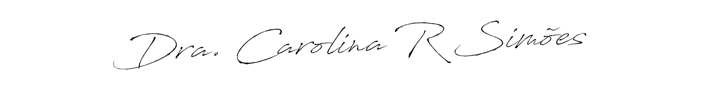 You can use this online signature creator to create a handwritten signature for the name Dra. Carolina R Simões. This is the best online autograph maker. Dra. Carolina R Simões signature style 6 images and pictures png