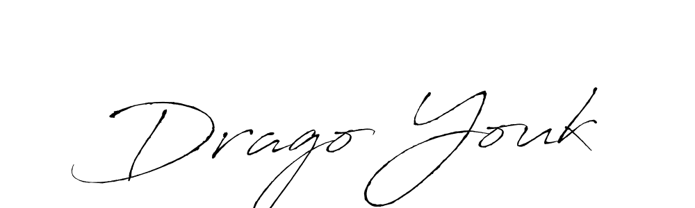 Create a beautiful signature design for name Drago Youk. With this signature (Antro_Vectra) fonts, you can make a handwritten signature for free. Drago Youk signature style 6 images and pictures png