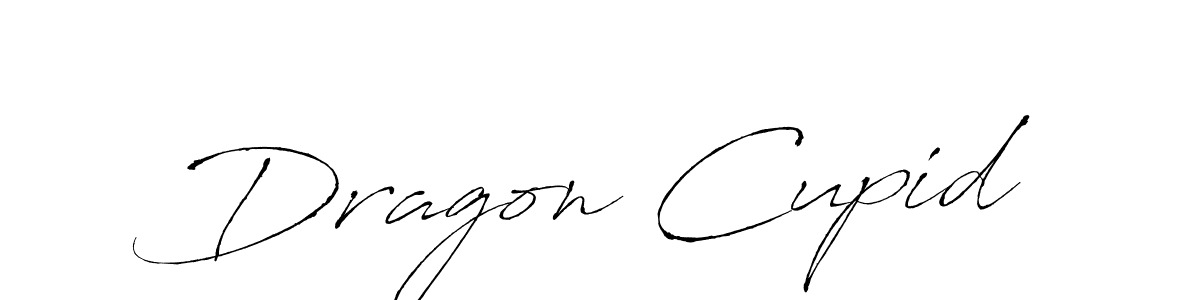 How to make Dragon Cupid signature? Antro_Vectra is a professional autograph style. Create handwritten signature for Dragon Cupid name. Dragon Cupid signature style 6 images and pictures png