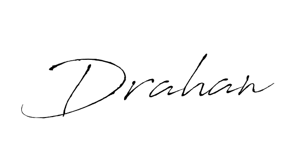 Drahan stylish signature style. Best Handwritten Sign (Antro_Vectra) for my name. Handwritten Signature Collection Ideas for my name Drahan. Drahan signature style 6 images and pictures png