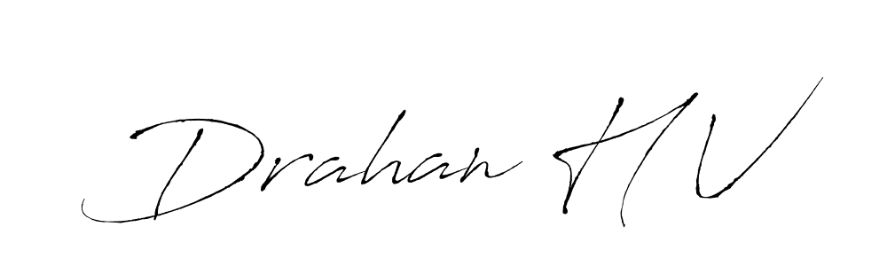 Also we have Drahan H V name is the best signature style. Create professional handwritten signature collection using Antro_Vectra autograph style. Drahan H V signature style 6 images and pictures png