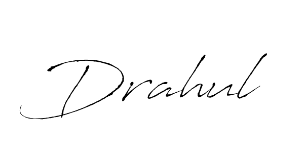 How to make Drahul signature? Antro_Vectra is a professional autograph style. Create handwritten signature for Drahul name. Drahul signature style 6 images and pictures png