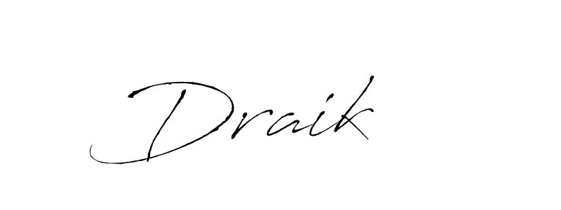 Make a beautiful signature design for name Draik   . With this signature (Antro_Vectra) style, you can create a handwritten signature for free. Draik    signature style 6 images and pictures png