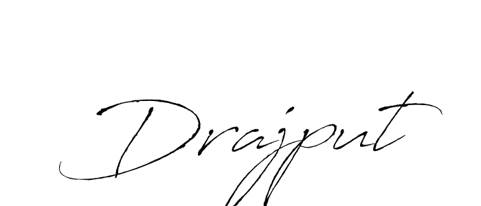 Make a beautiful signature design for name Drajput. With this signature (Antro_Vectra) style, you can create a handwritten signature for free. Drajput signature style 6 images and pictures png