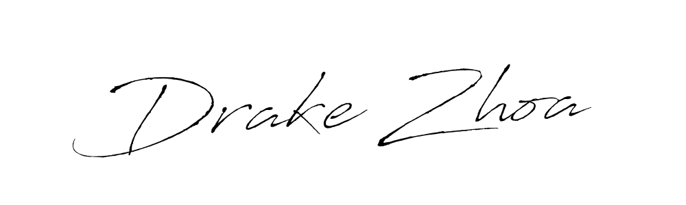 It looks lik you need a new signature style for name Drake Zhoa. Design unique handwritten (Antro_Vectra) signature with our free signature maker in just a few clicks. Drake Zhoa signature style 6 images and pictures png