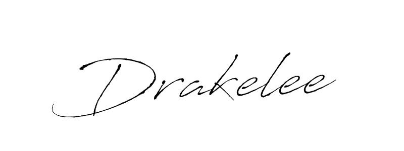 Make a beautiful signature design for name Drakelee. With this signature (Antro_Vectra) style, you can create a handwritten signature for free. Drakelee signature style 6 images and pictures png