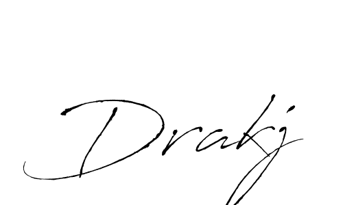 Make a beautiful signature design for name Drakj. With this signature (Antro_Vectra) style, you can create a handwritten signature for free. Drakj signature style 6 images and pictures png