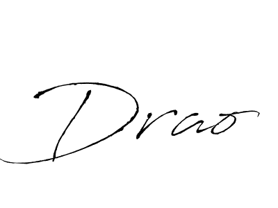 Use a signature maker to create a handwritten signature online. With this signature software, you can design (Antro_Vectra) your own signature for name Drao. Drao signature style 6 images and pictures png